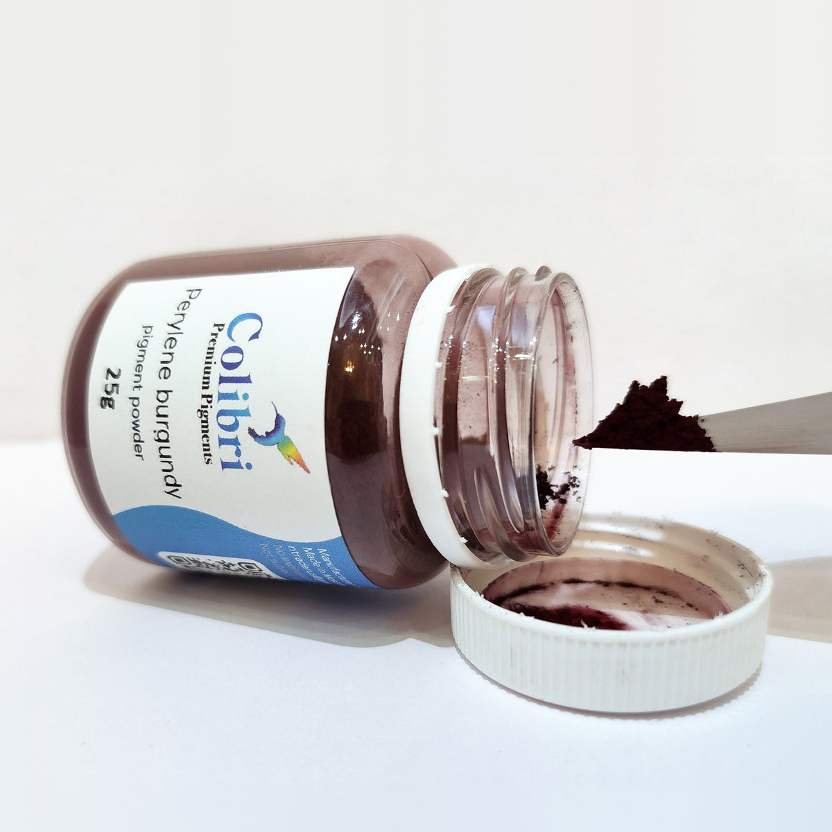 Perylene Burgundy pigment powder, open jar